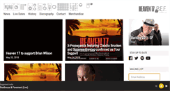 Desktop Screenshot of heaven17.com